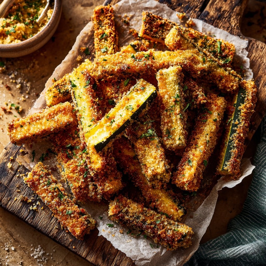 Baked Zucchini Parmesan Fries