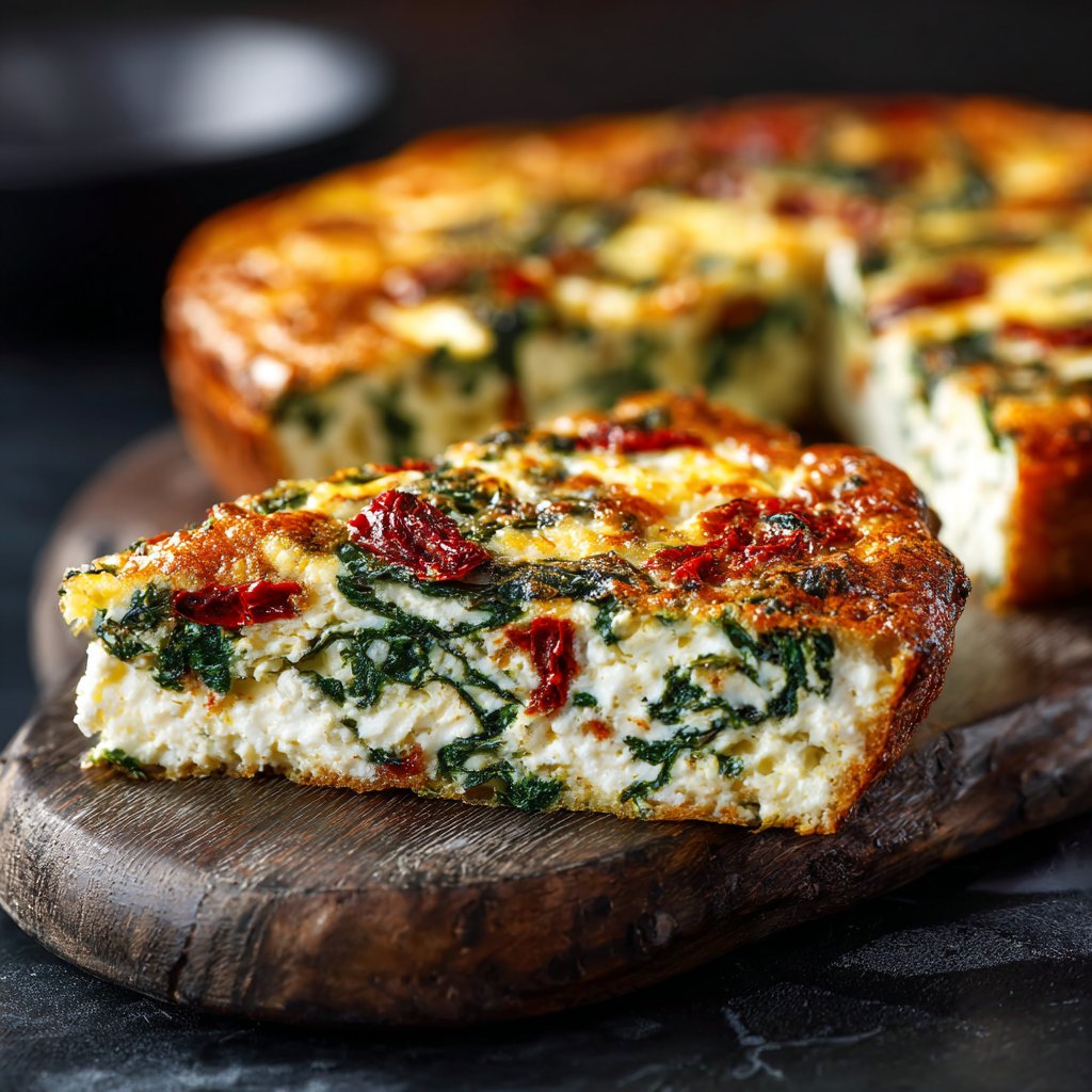 Cottage Cheese Crustless Quiche