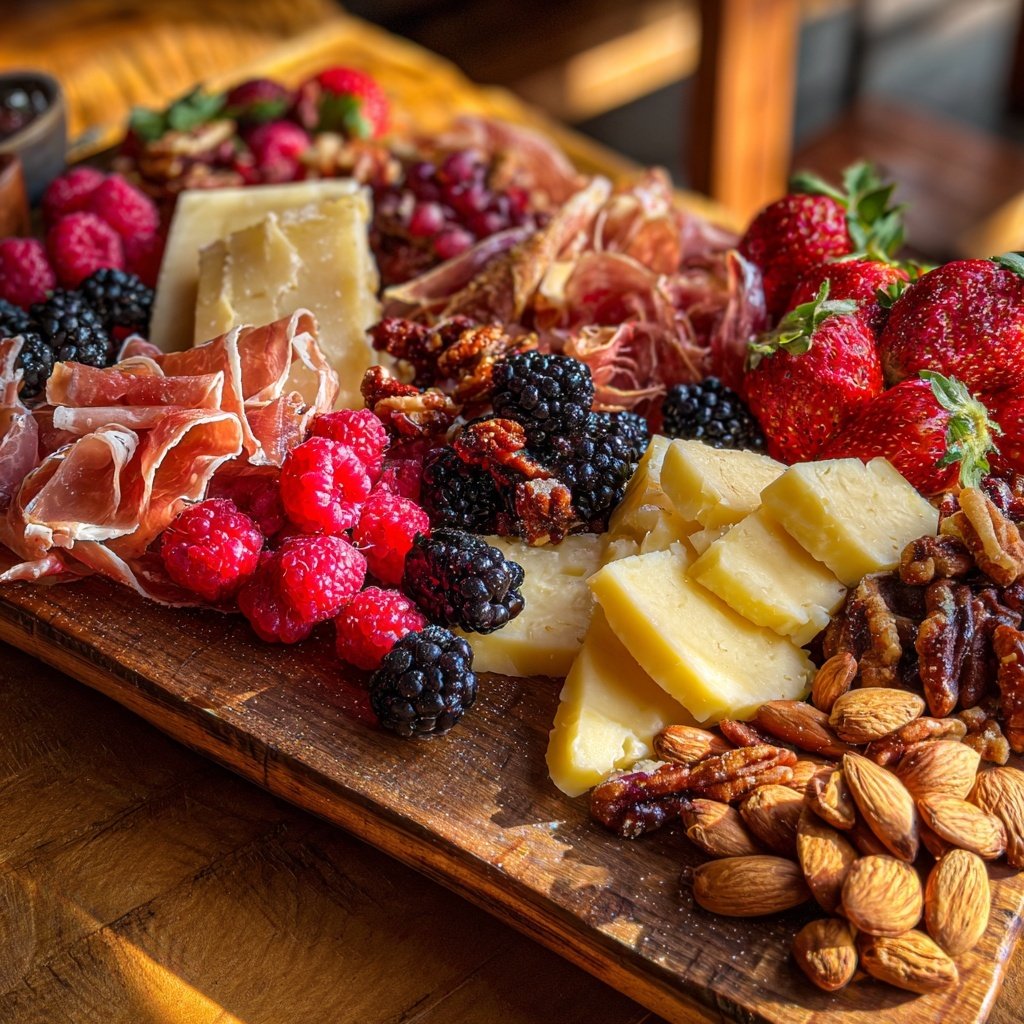 Sweet and Savory Charcuterie Board